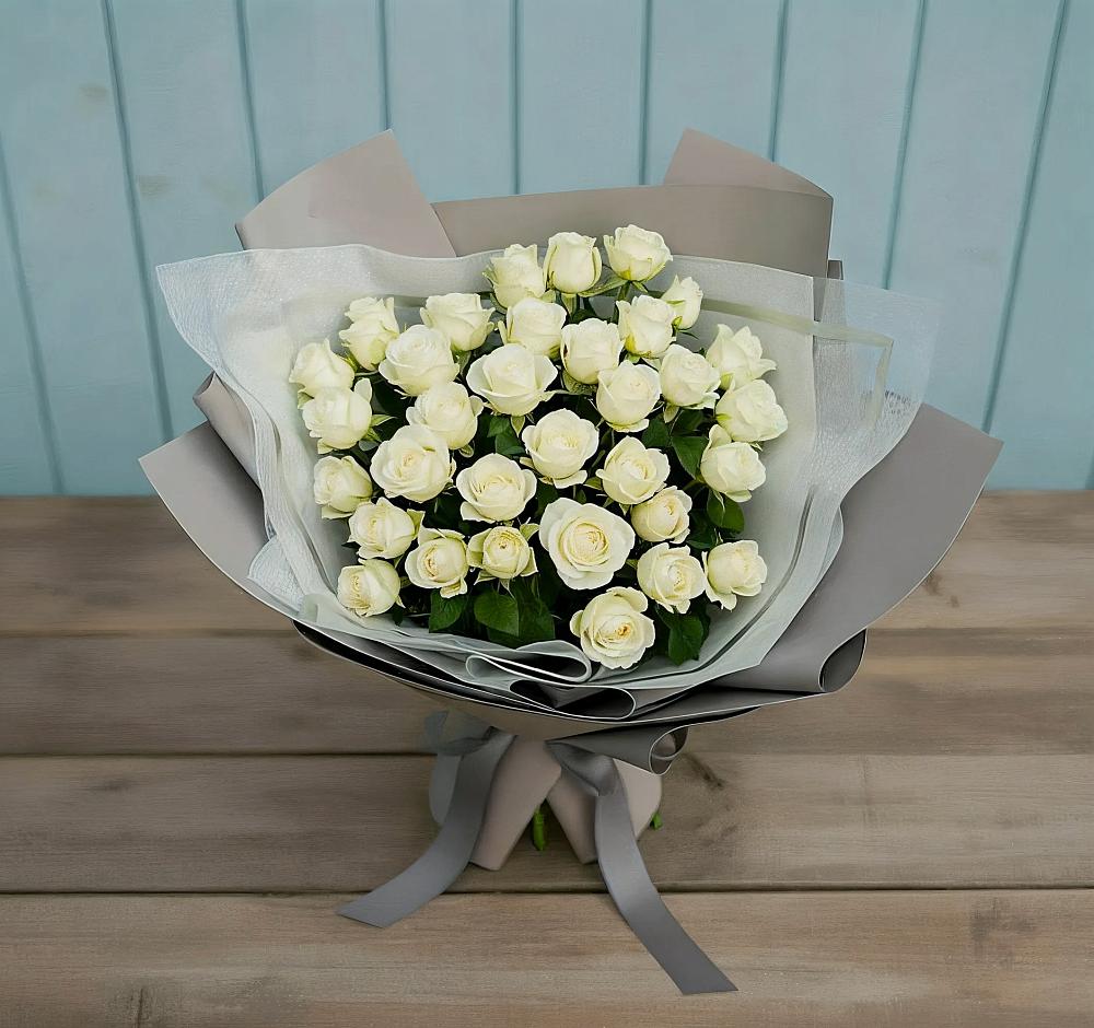 Букет Белоснежная нежность в Аксаково