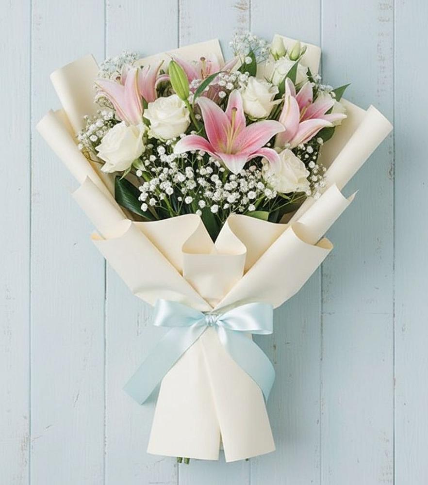 Букет цветов из: Лилии в Аксаково