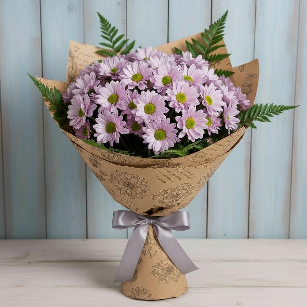Букет цветов из: Хризантемы в Аксаково