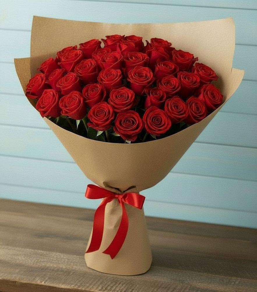 Букет Красные розы Милано в Аксаково