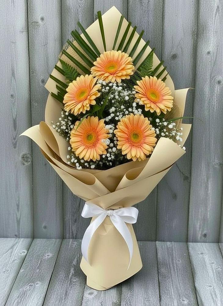 Букет цветов из: Герберы в Аксаково