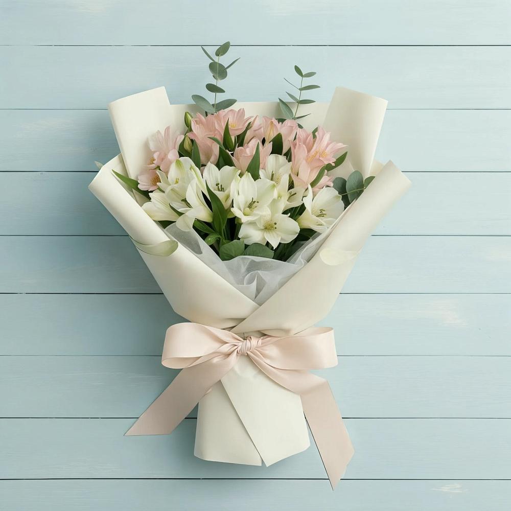 Букет цветов из: Альстромерии в Аксаково