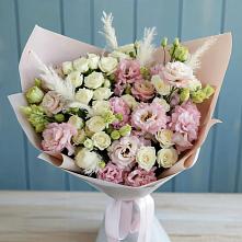 Букет цветов из:  Альстромерии и Розы в Аксаково